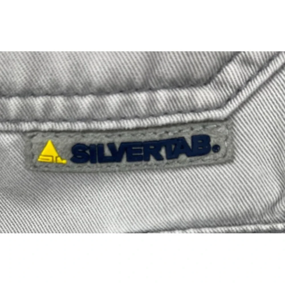 VTG‎ Levi's Silver Tab Men's Cargo Shorts 32 Gray Multi Pocket Cotton Y2K
